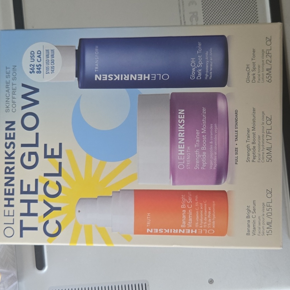 Ole Henriksen Bnwt Glow Cycle Skincare Set - Orange, Purple, Blue